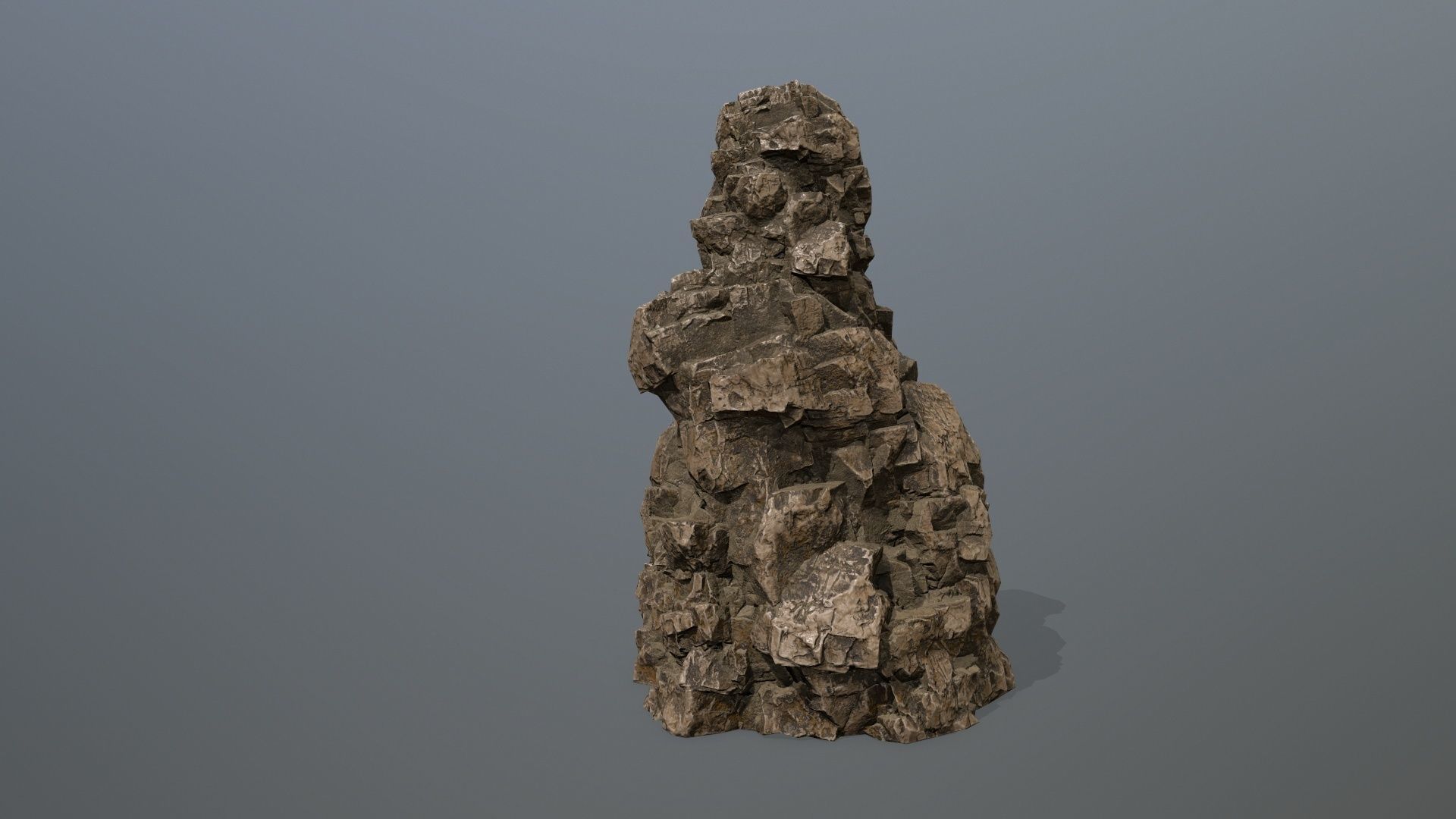 rocks rock Low-poly 3D model_4