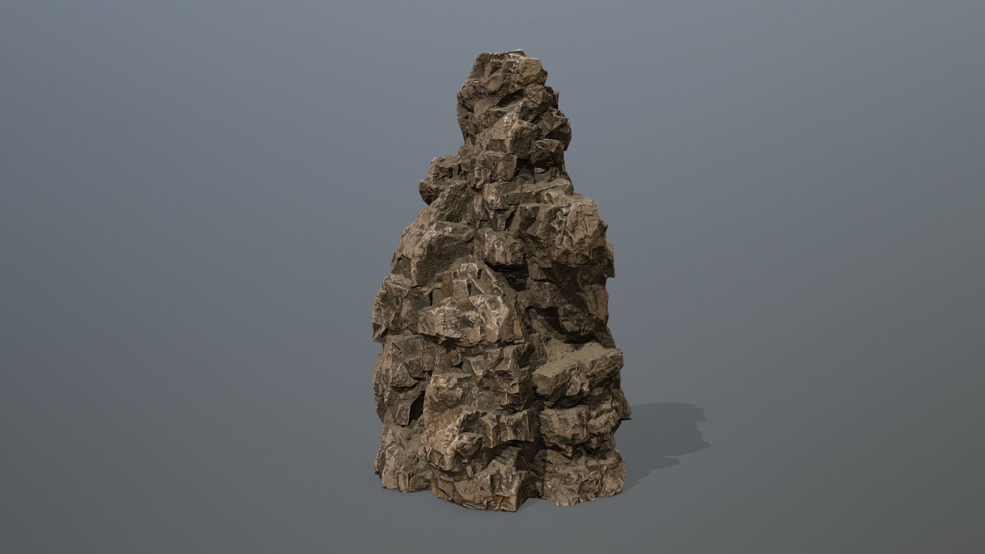 rocks rock Low-poly 3D model_2