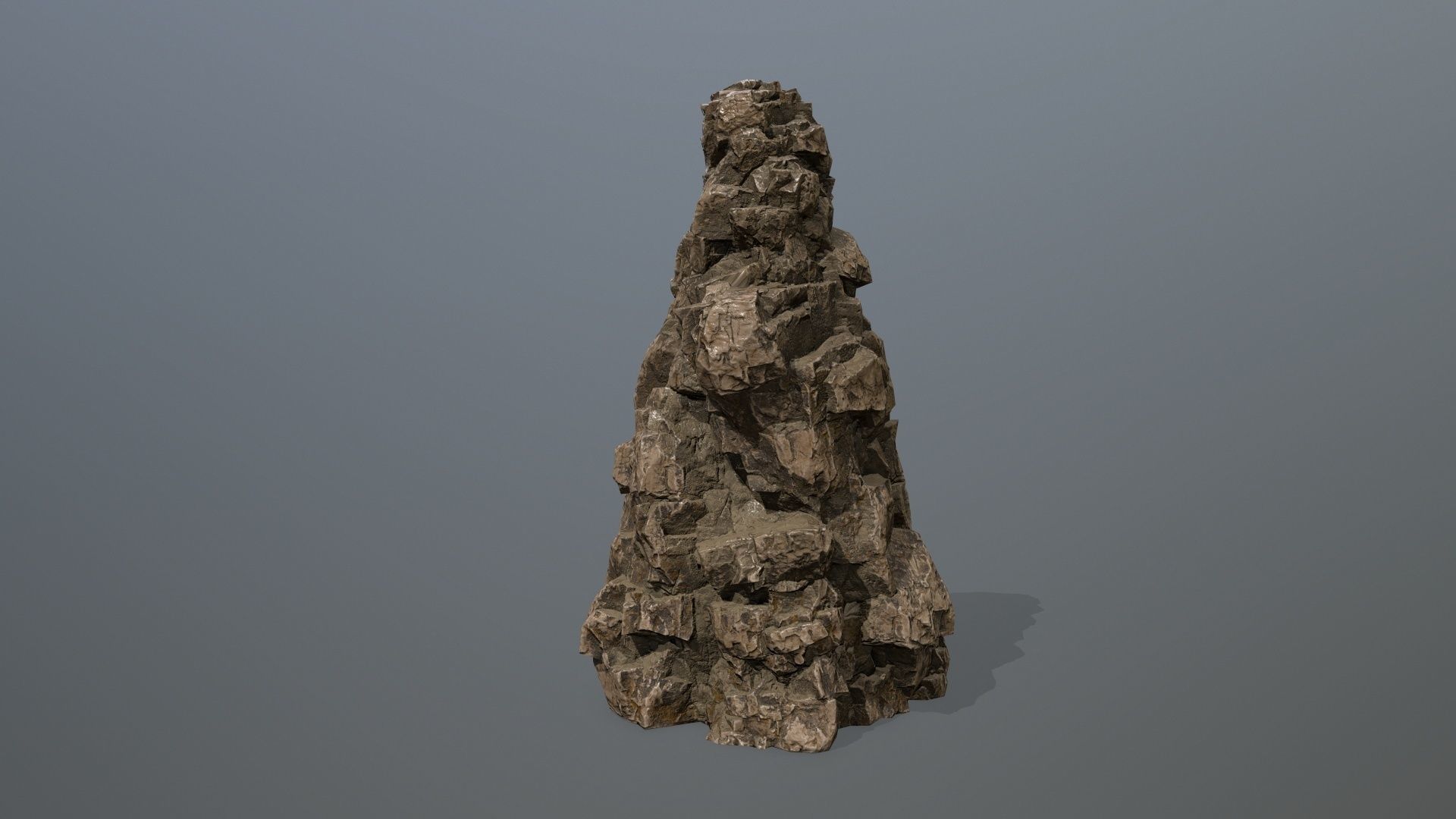 rocks rock Low-poly 3D model_3