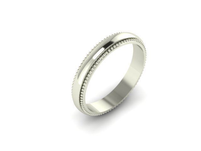 Wedding bands with spheres  and jems  3D print model_1