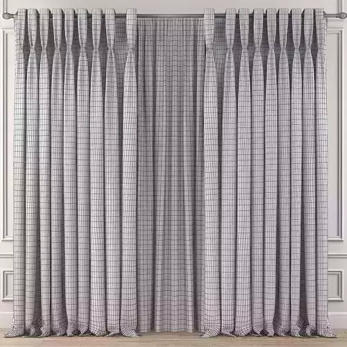 Curtains 3d model blackout