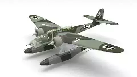 seaplane toy plane with propellers