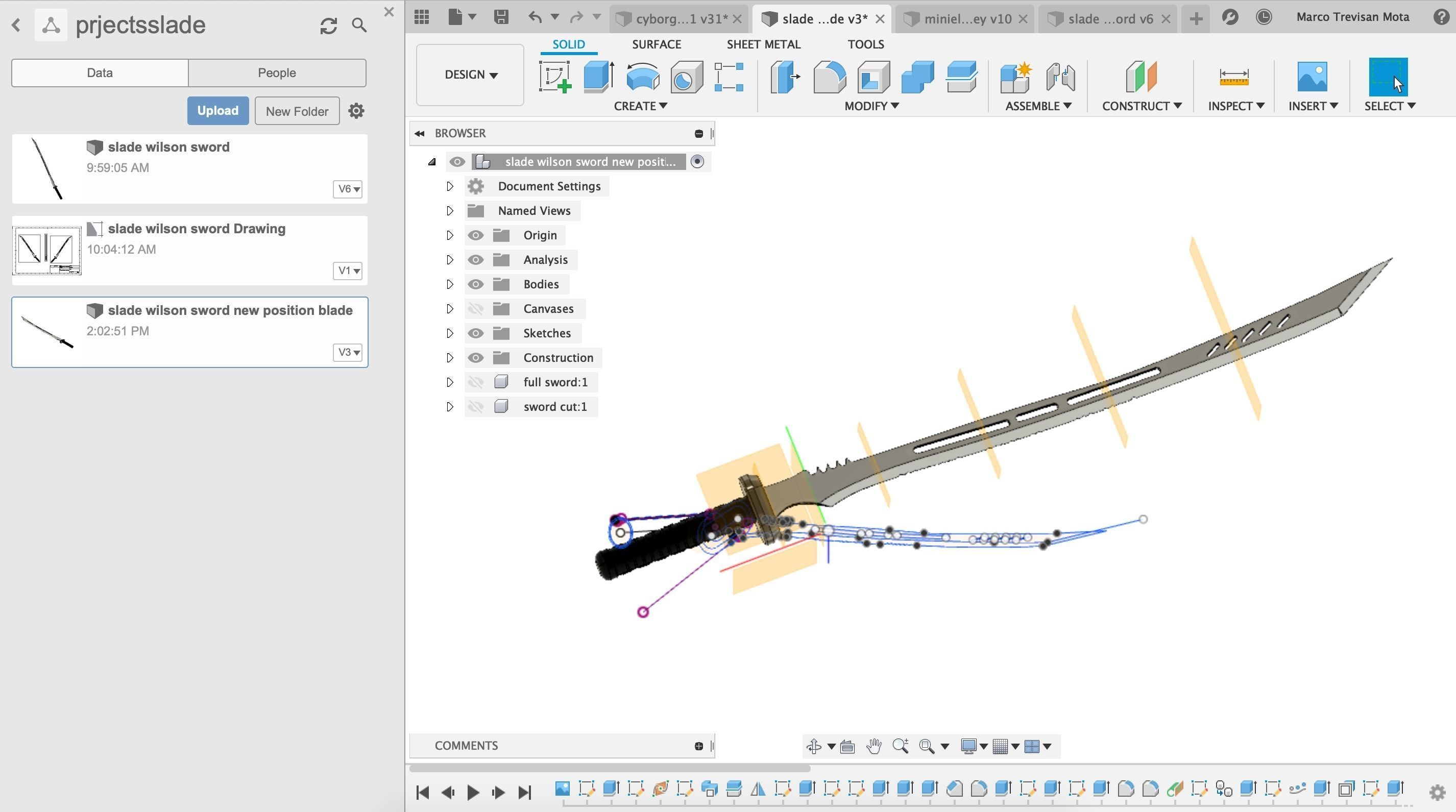 DEATHSTROKE SWORD 3D print model_3
