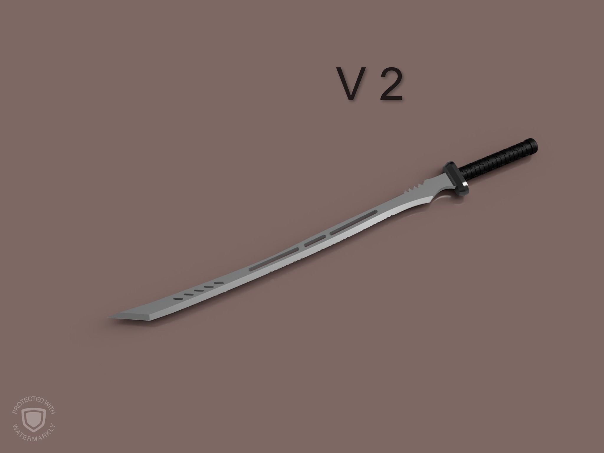 DEATHSTROKE SWORD 3D print model_26