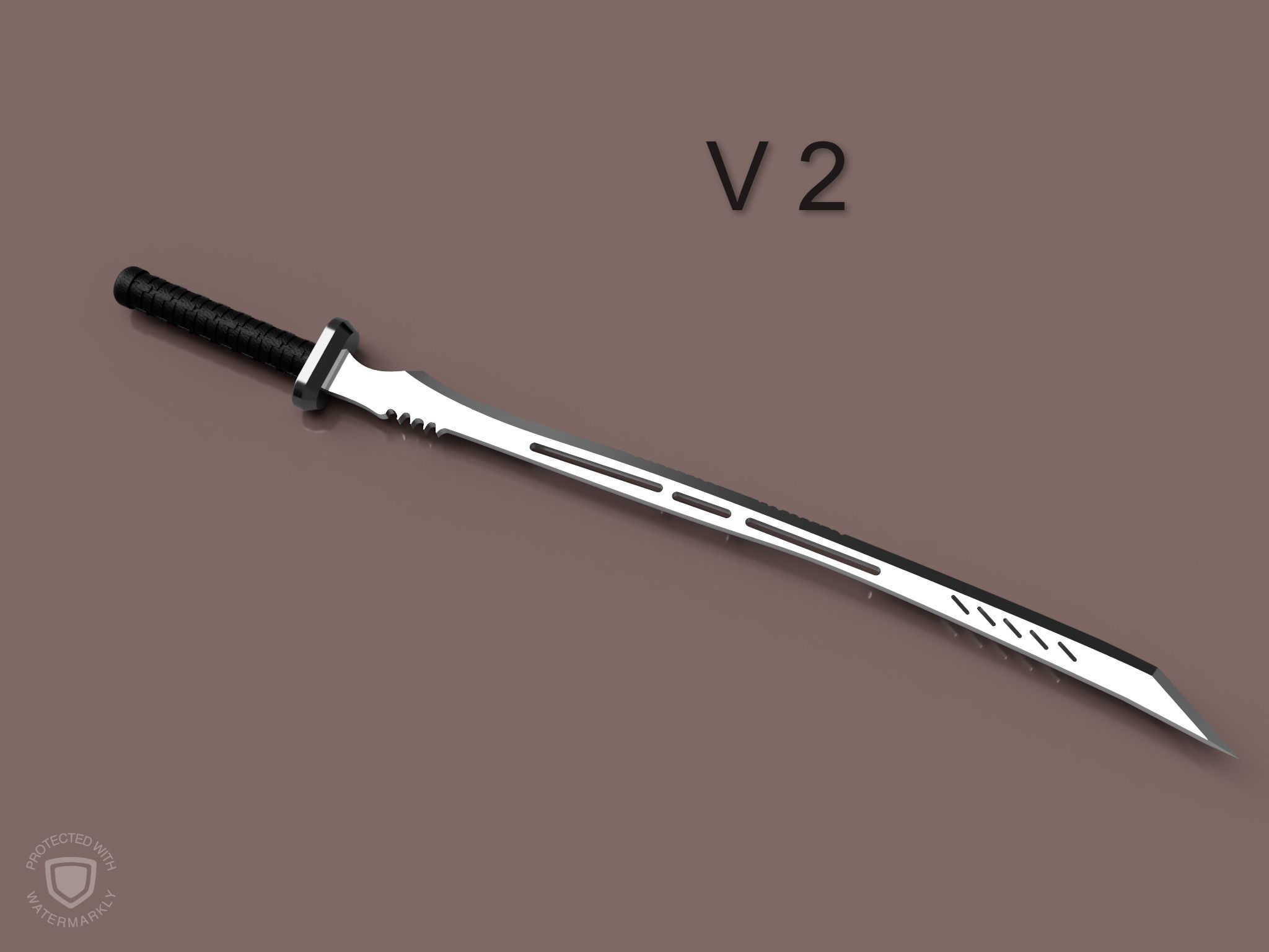 DEATHSTROKE SWORD 3D print model_29