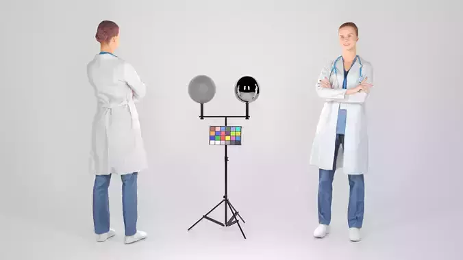 Female medical doctor 11 Low-poly 3D model Female medical doctor 11 Low-poly 3D model