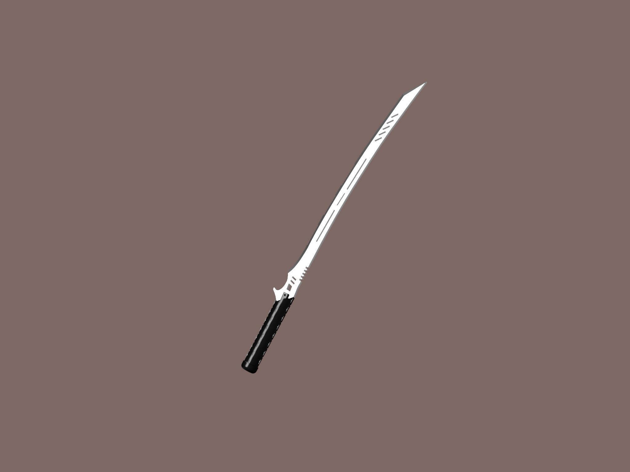 Deathstroke sword - titans season 2 - 3D print model_3