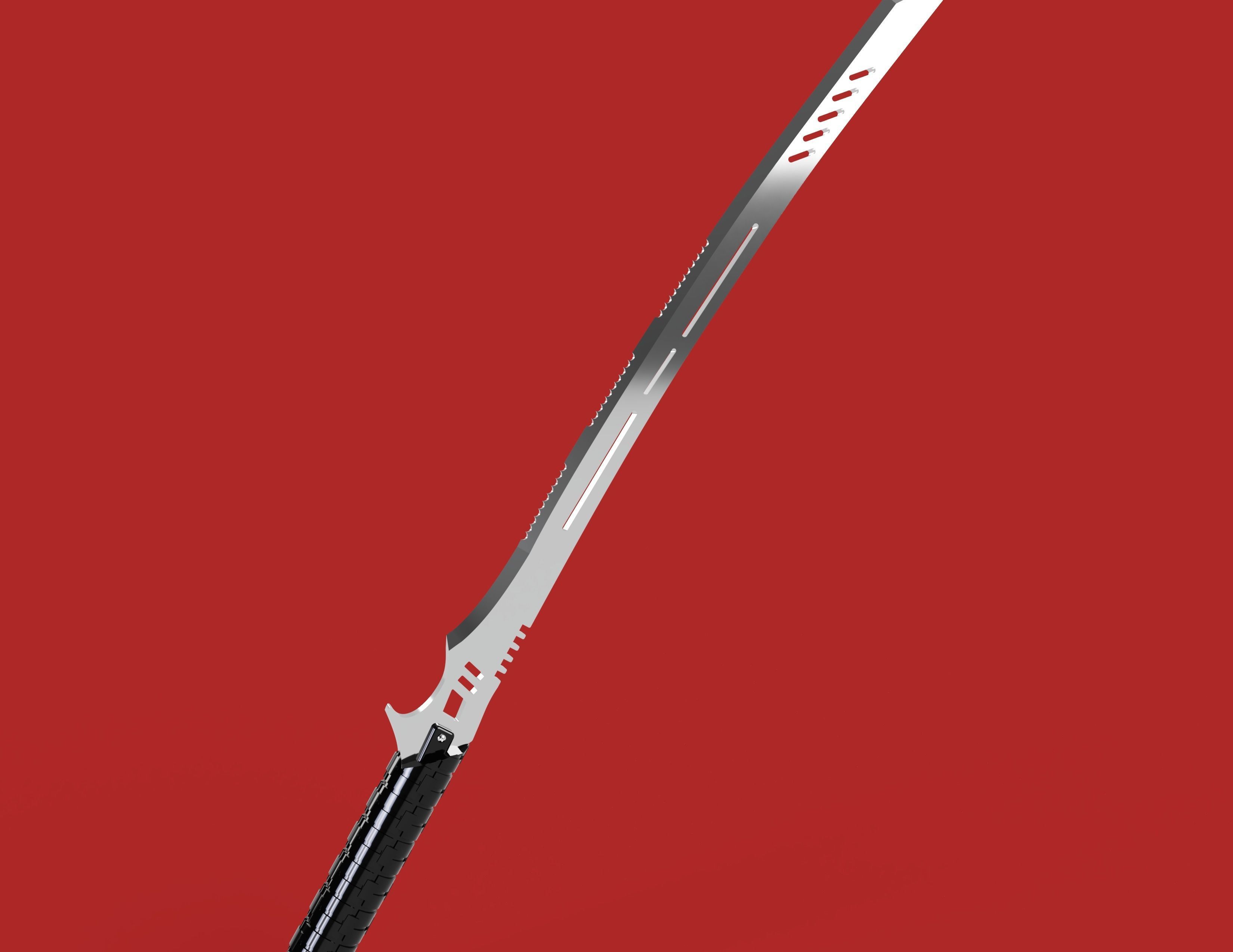 Deathstroke sword - titans season 2 - 3D print model_19