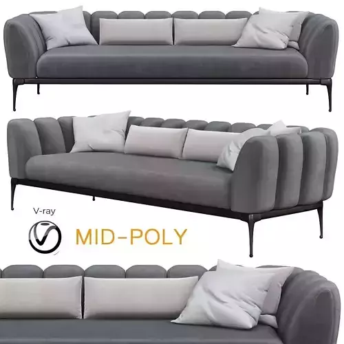 Iseo sofa - Cantori 3d model