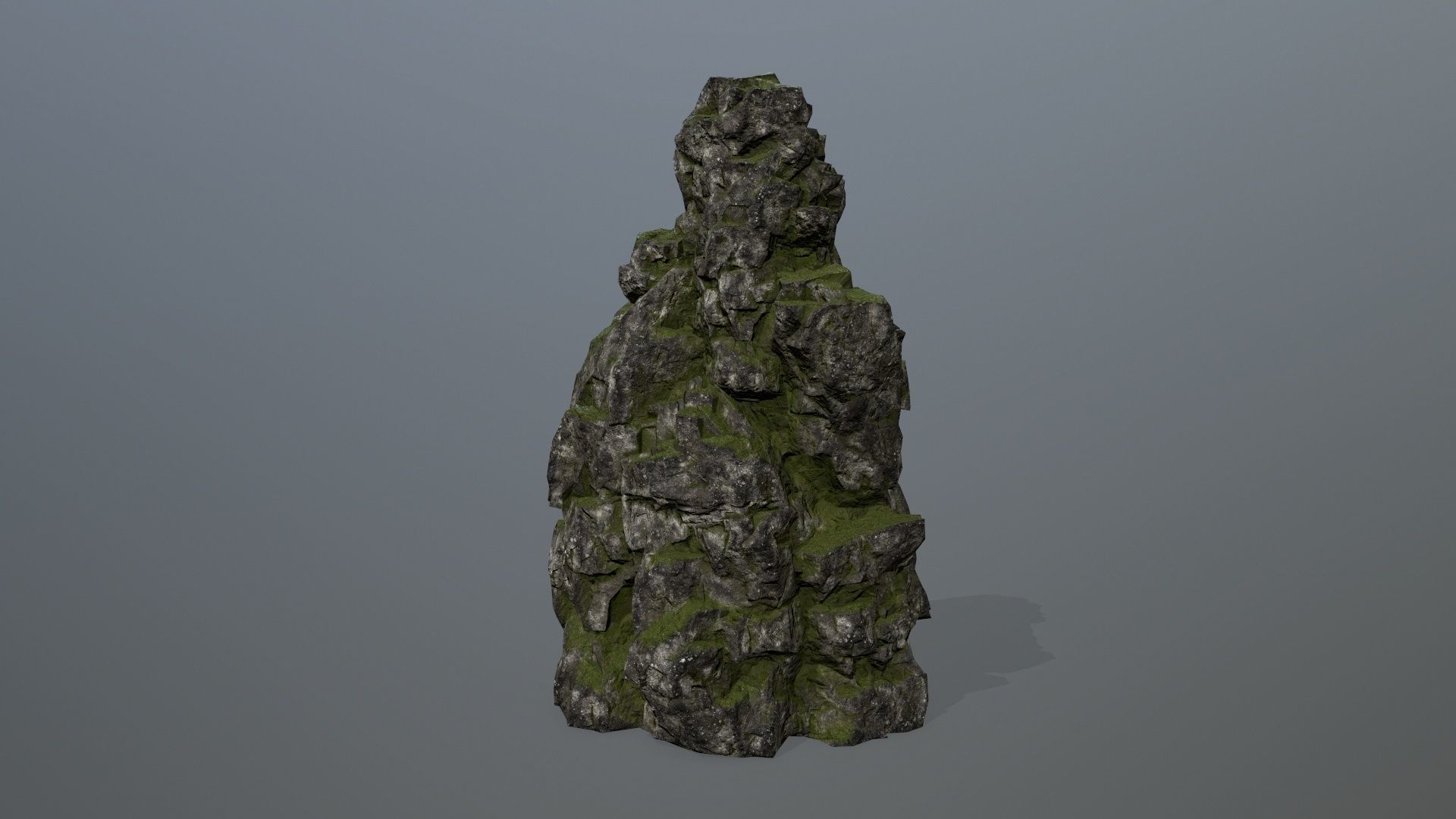 rocks rock Low-poly 3D model_2