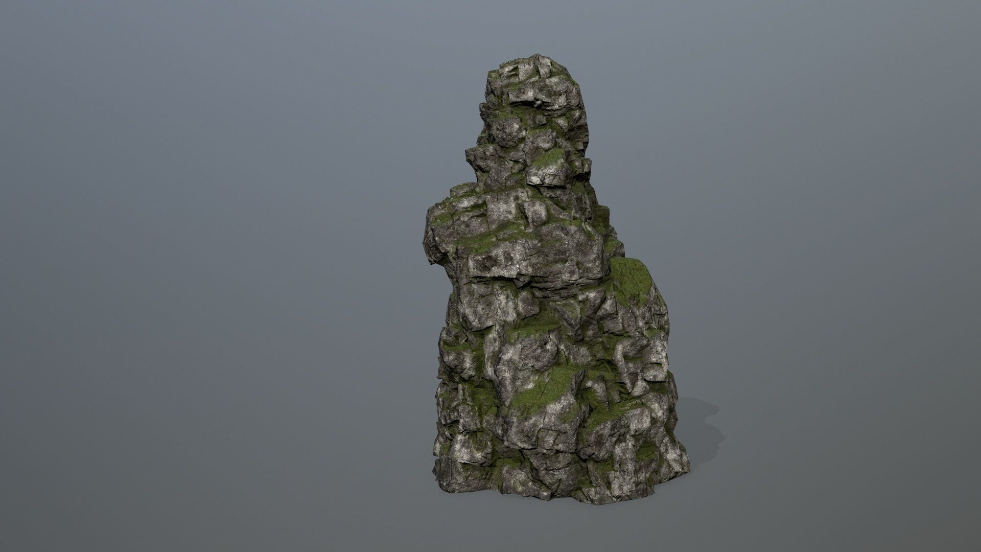 rocks rock Low-poly 3D model_4
