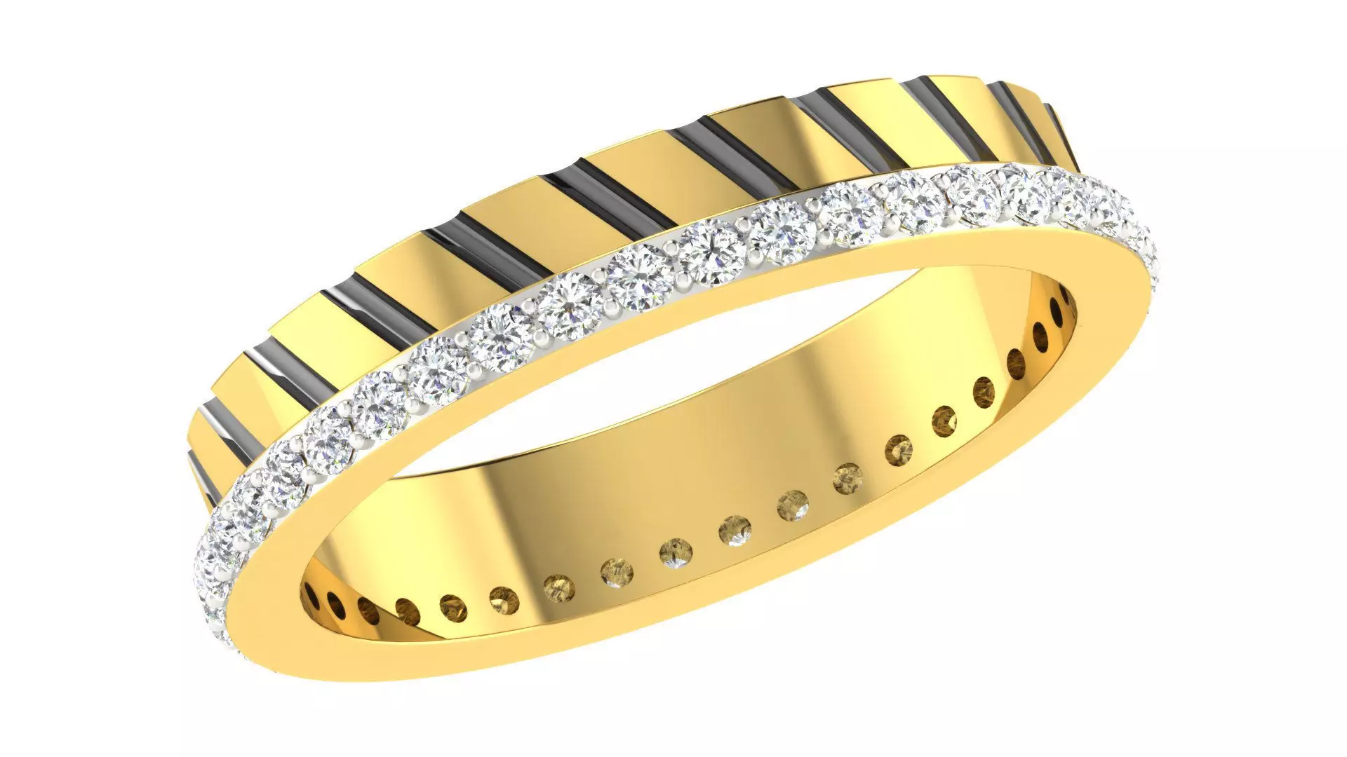 Women Band Ring 3dm stl render detail 3D print model_0