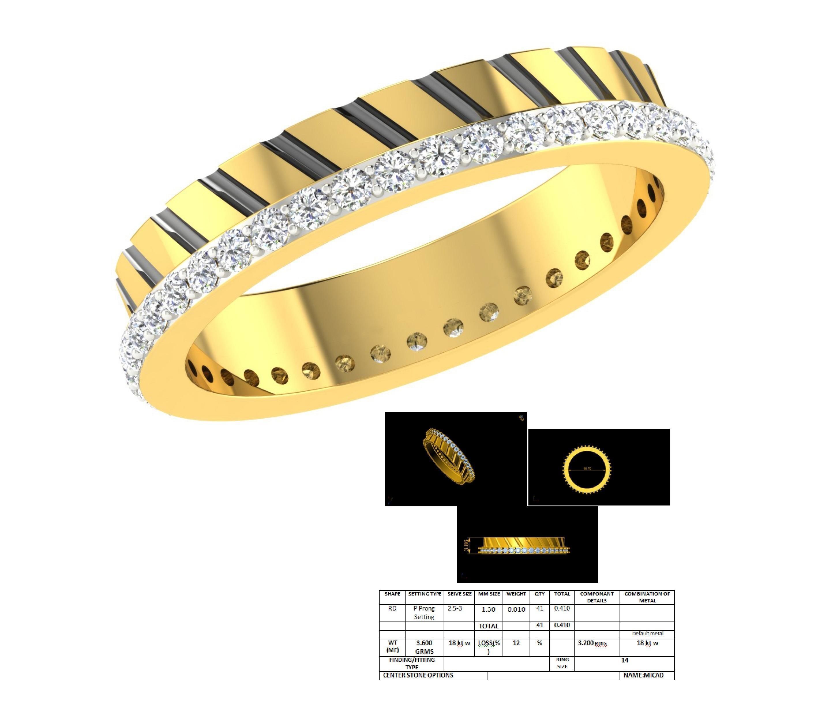 Women Band Ring 3dm stl render detail 3D print model_4