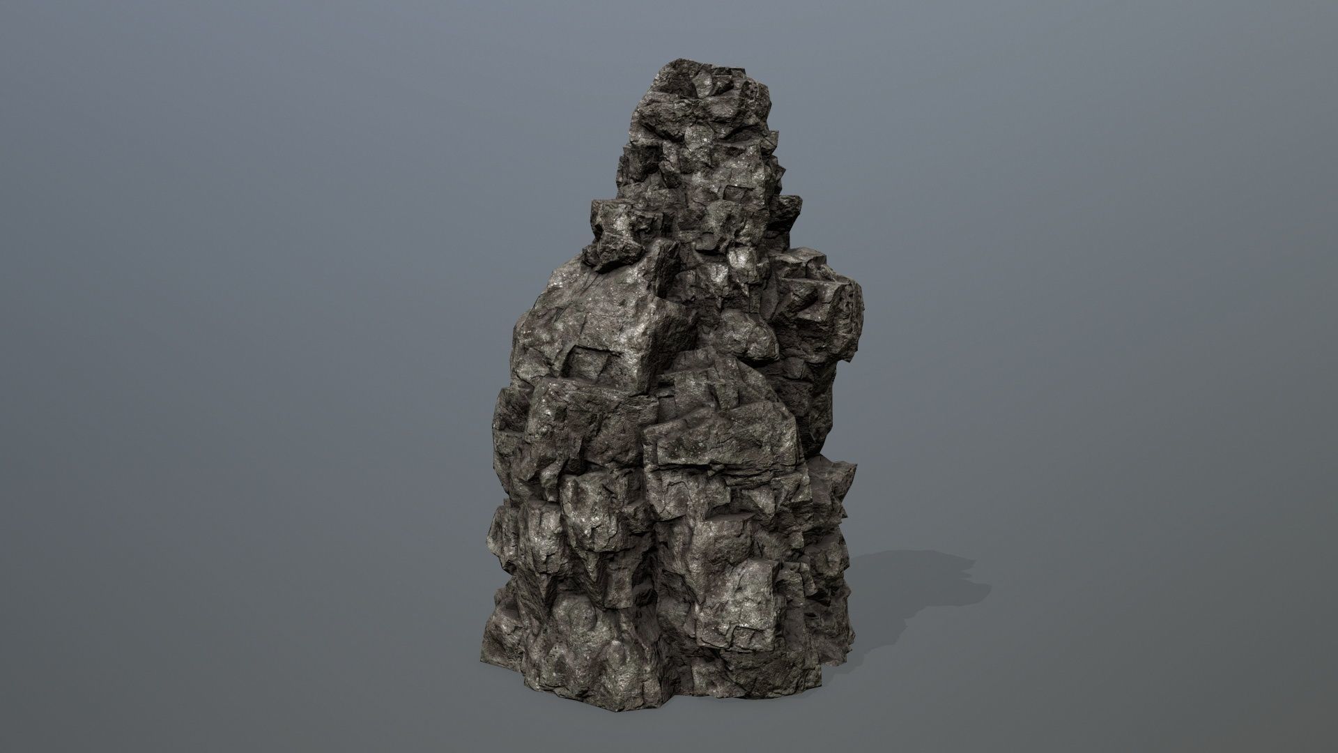 Rocks rock Low-poly 3D model_1