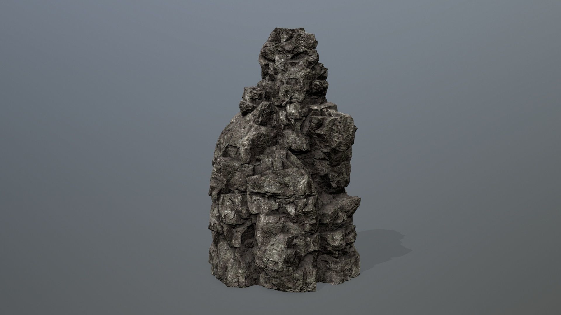 Rocks rock Low-poly 3D model_8