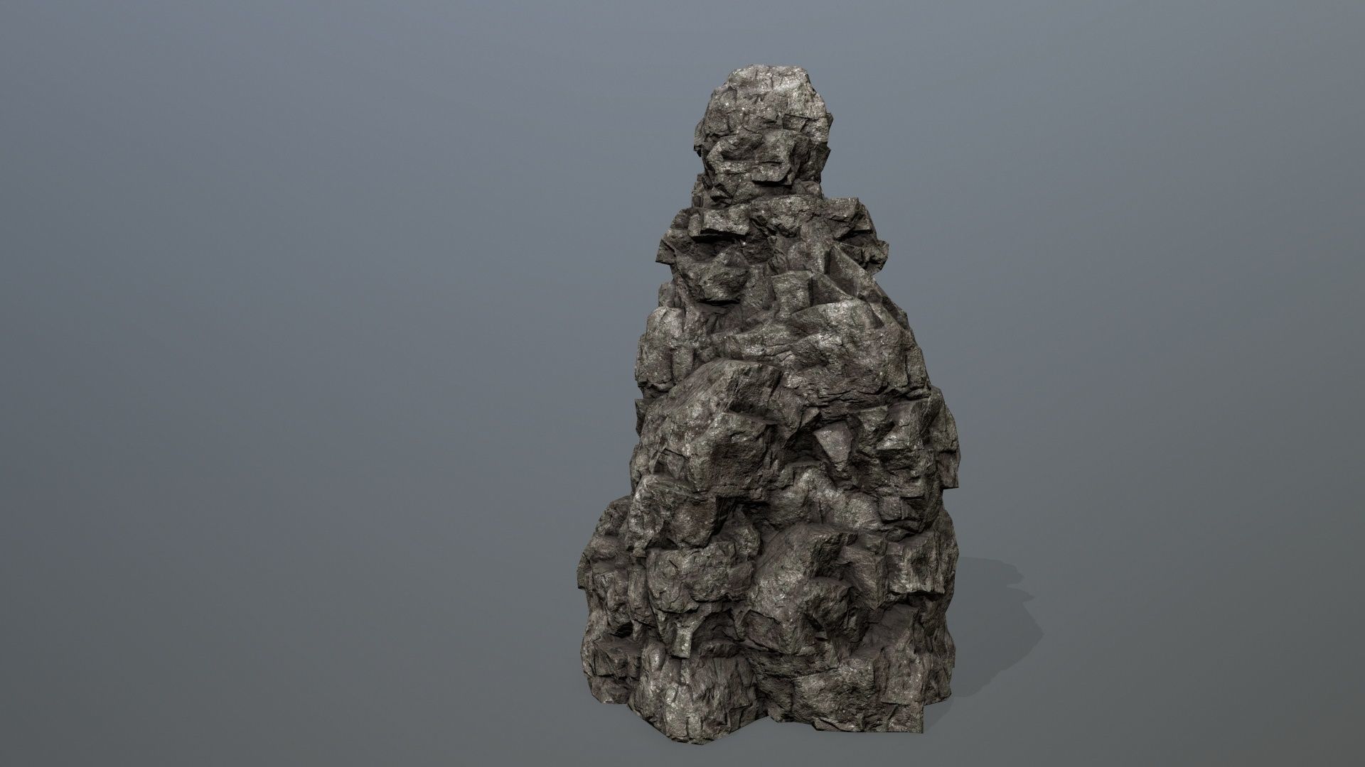 Rocks rock Low-poly 3D model_6