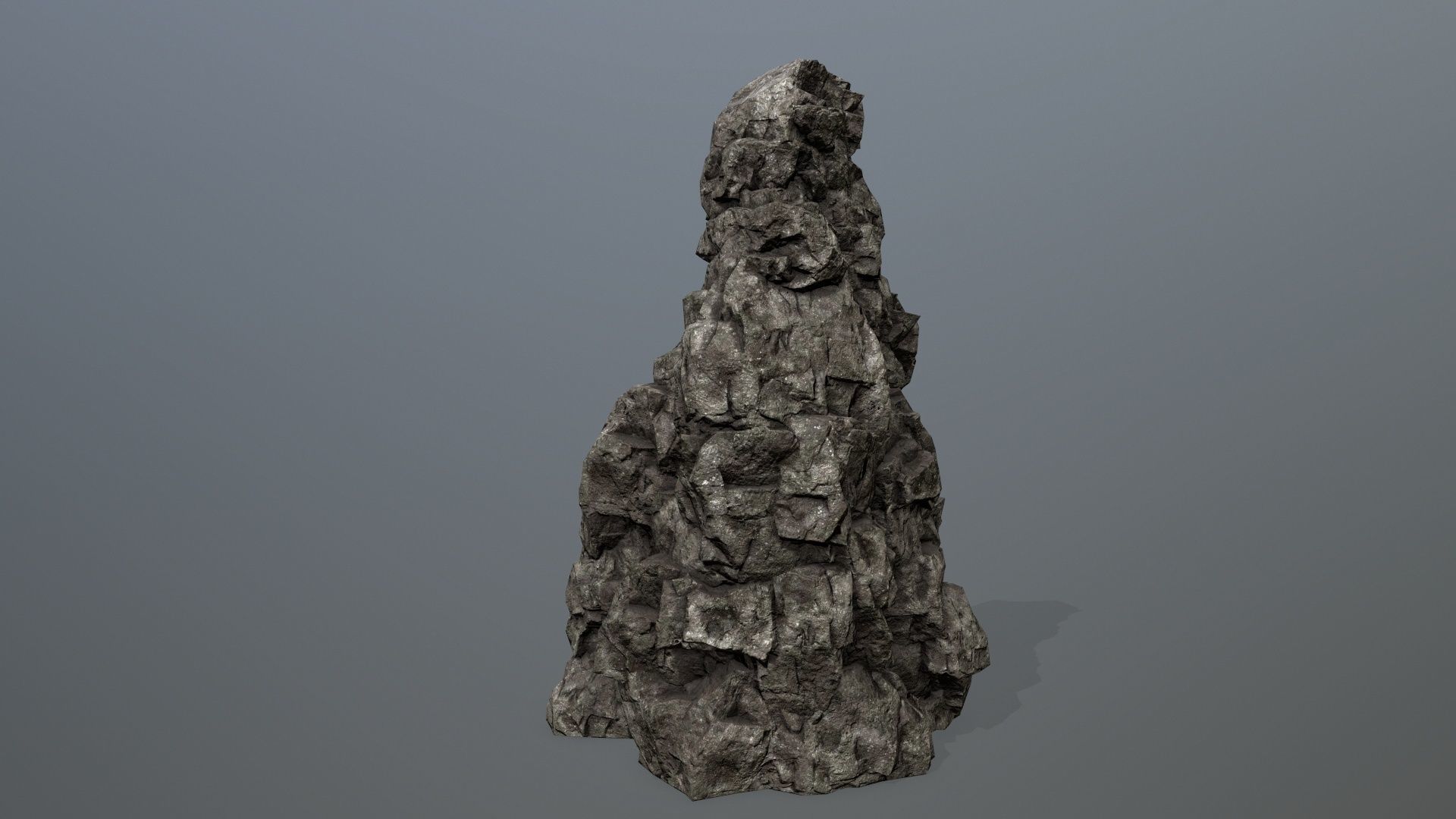 Rocks rock Low-poly 3D model_7