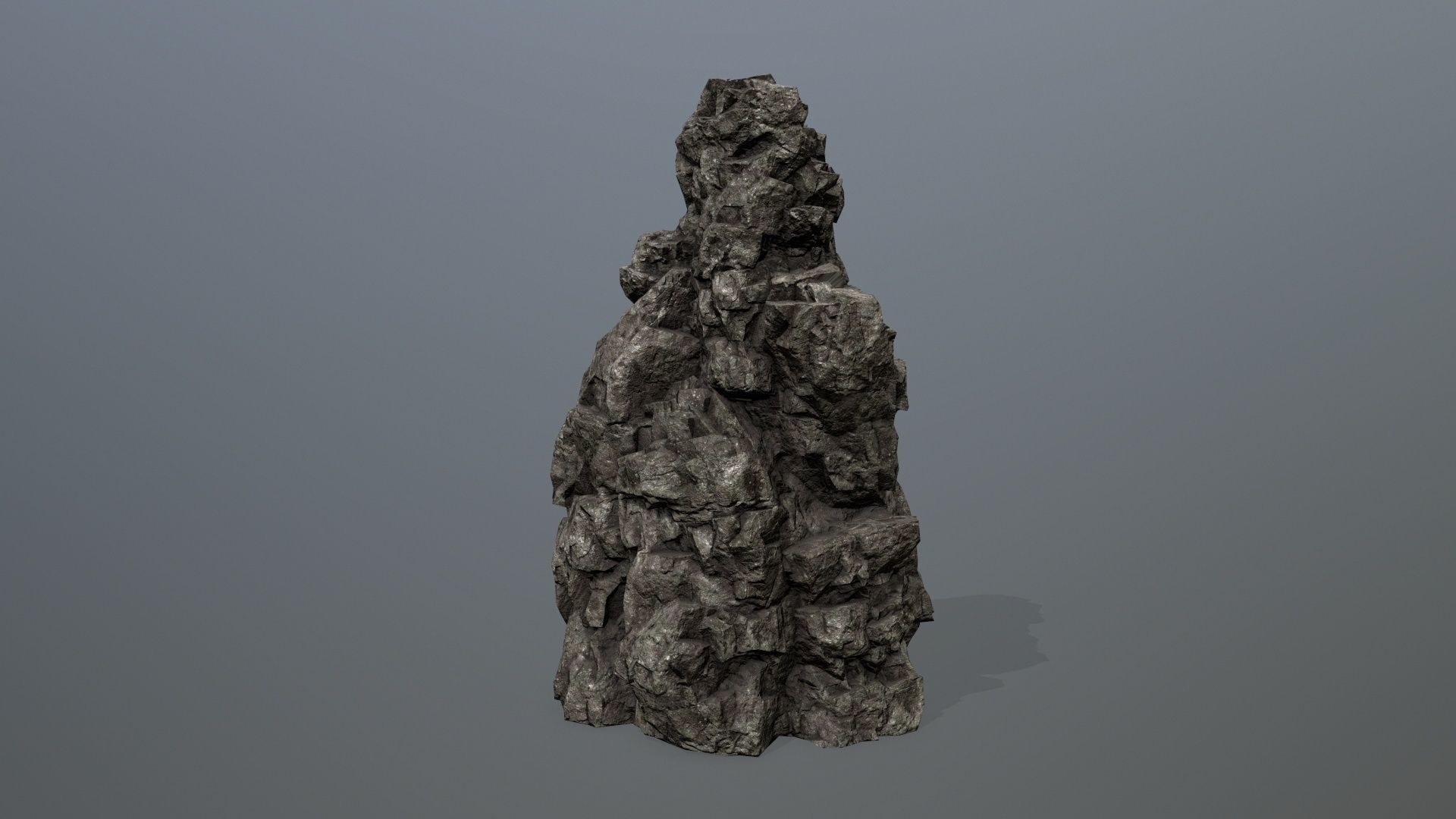 Rocks rock Low-poly 3D model_2