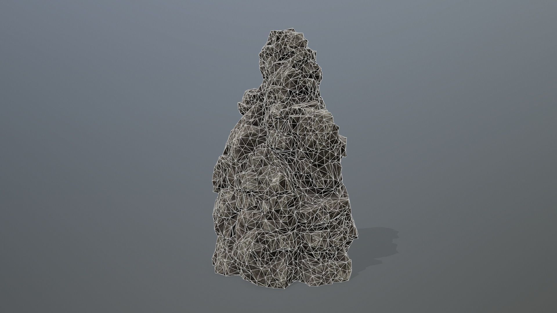 Rocks rock Low-poly 3D model_9