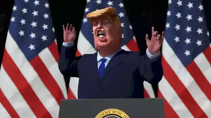 Trump 3D Caricature