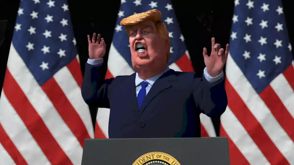 Trump 3D Caricature 3D model