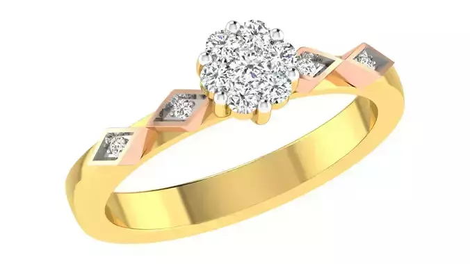 Women Band Ring 3dm stl render 