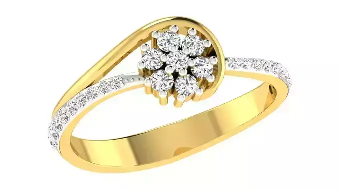 Women Band Ring 3dm stl render 