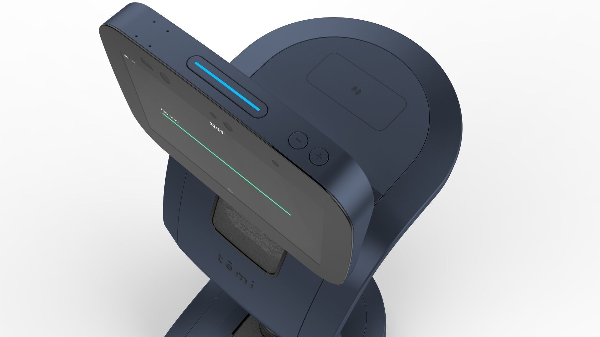 Robot Temi Dark Blue 3D model_10