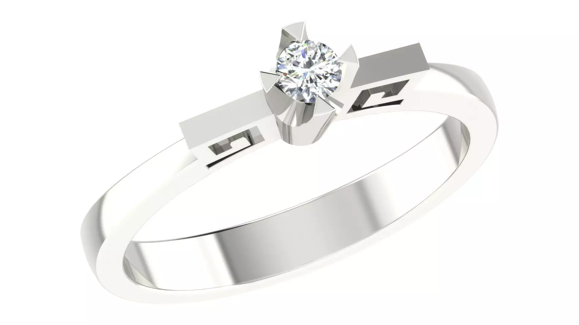 Women Band Ring 3dm stl render  3D print model_0