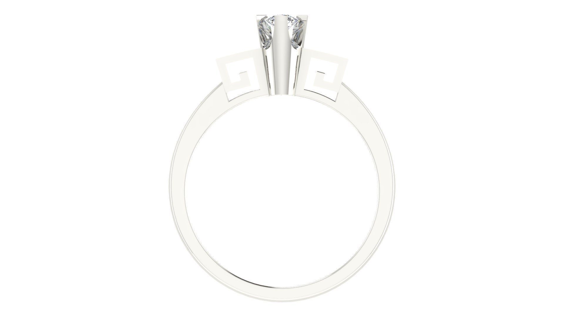 Women Band Ring 3dm stl render  3D print model_1