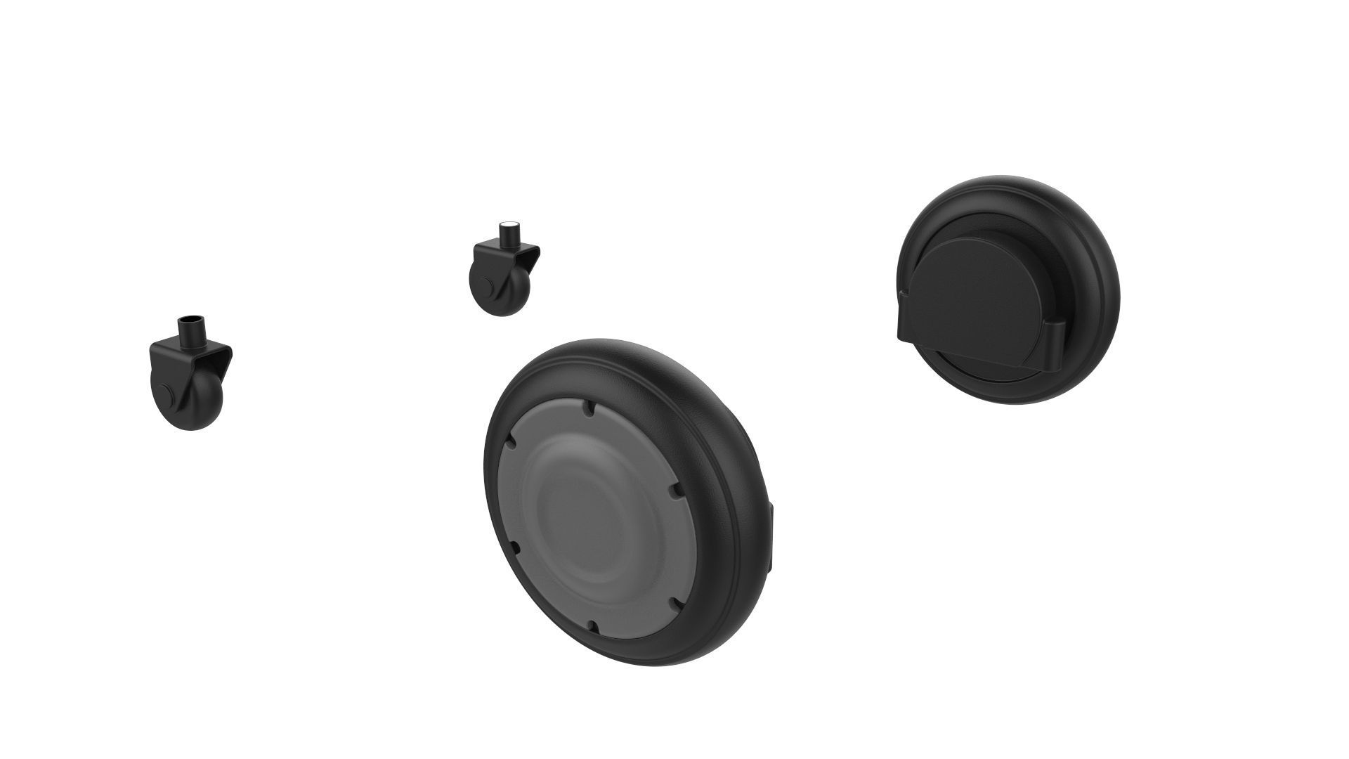 Robot Temi Dark Gray 3D model_15