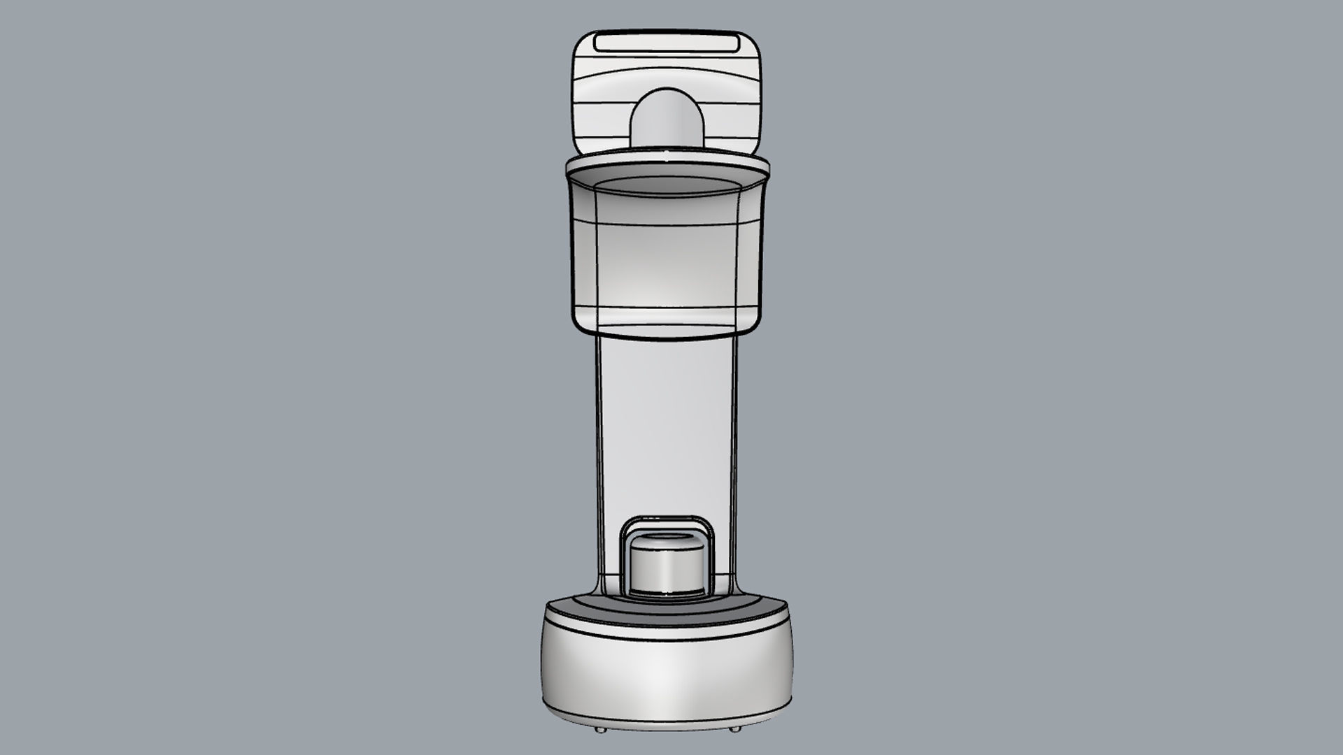 Robot Temi Dark Gray 3D model_25