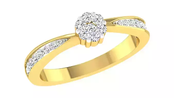 Women Band Ring 3dm stl render 
