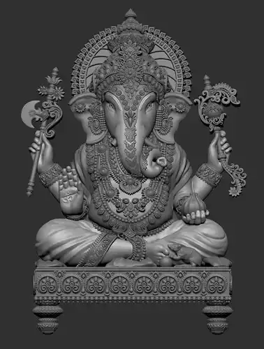 Ganesha Idol 3D Printable model 3D print model