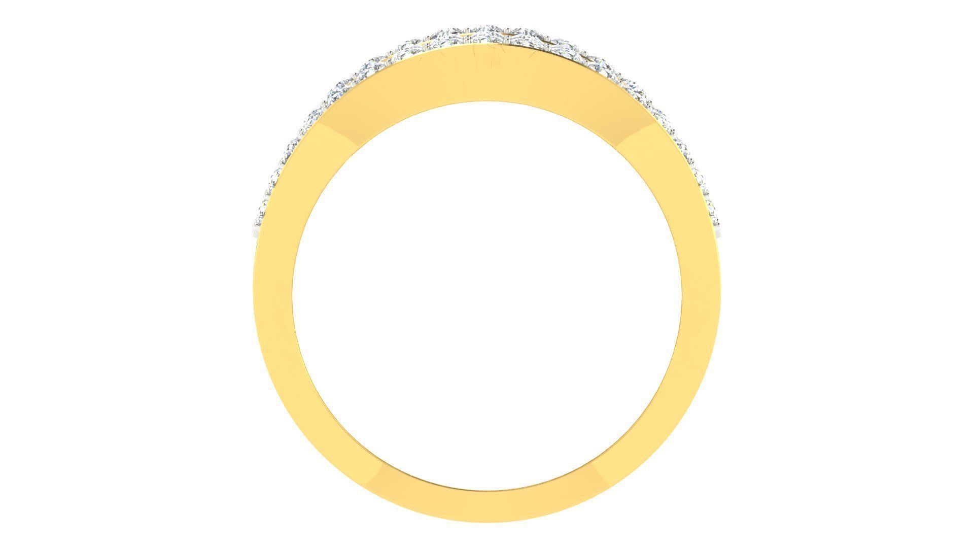 Women Band Ring 3dm stl render  3D print model_1