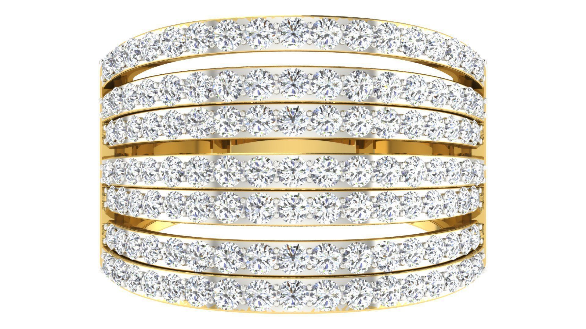 Women Band Ring 3dm stl render  3D print model_3