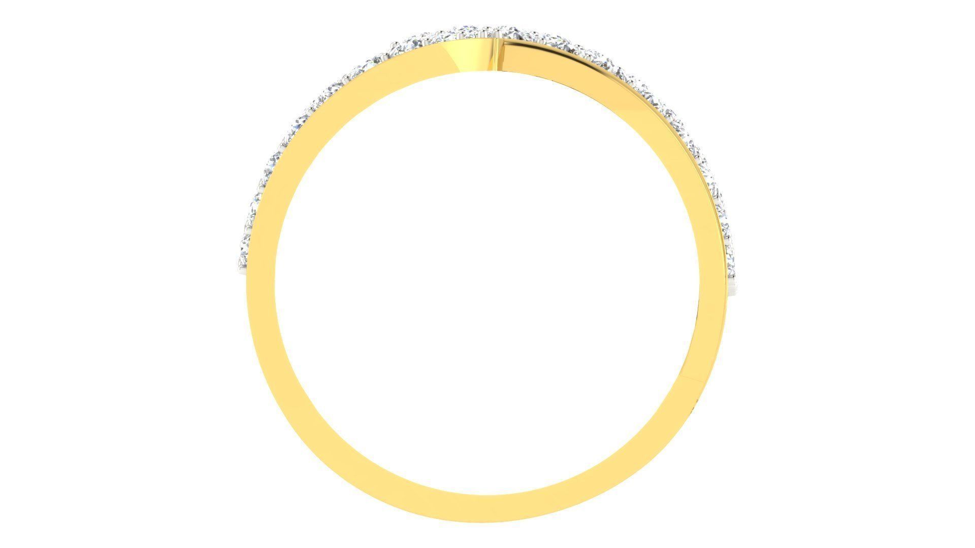 Women Band Ring 3dm stl render  3D print model_1