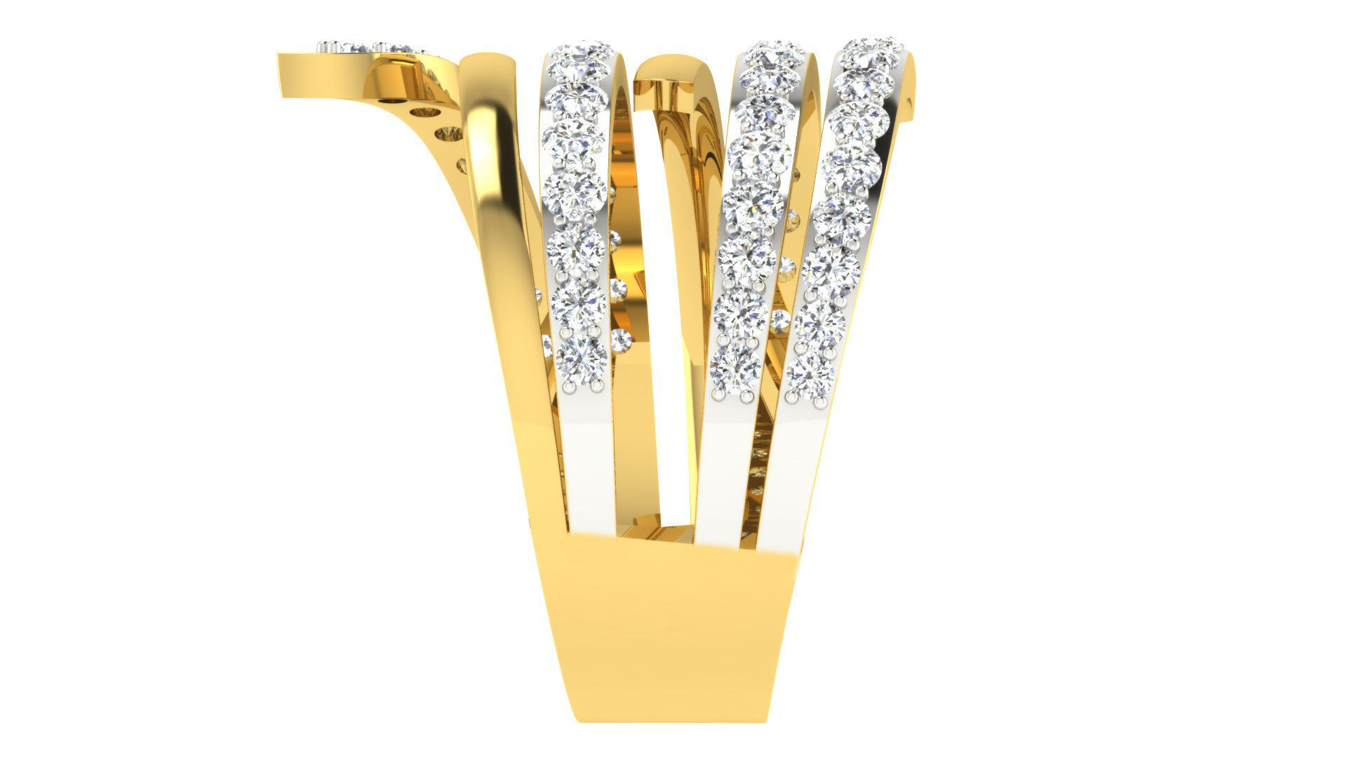 Women Band Ring 3dm stl render  3D print model_2