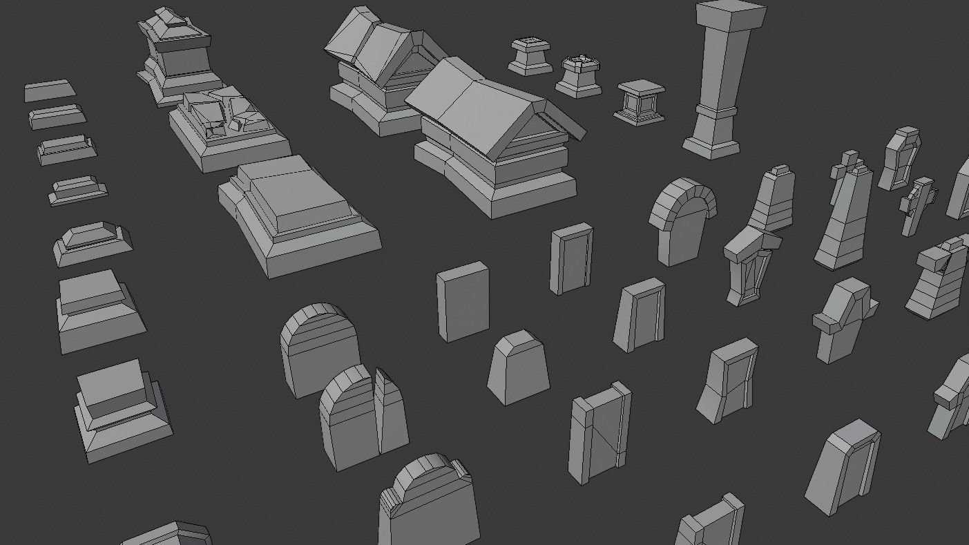 FANTASTIC - Halloween Pack Low-poly 3D model_13