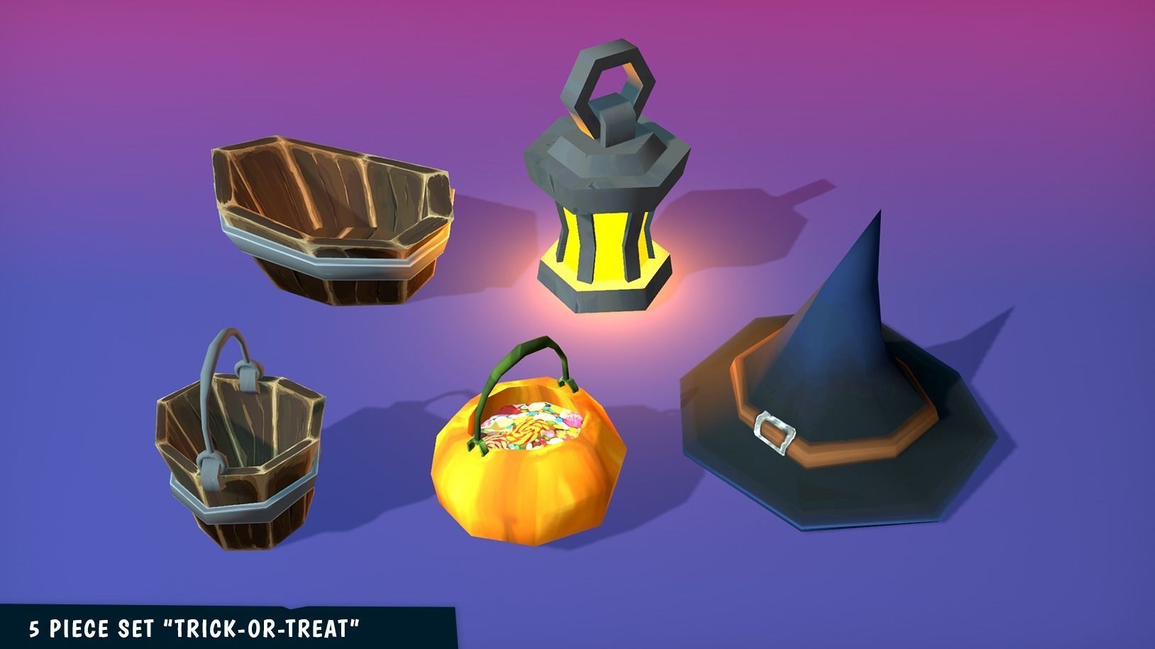 FANTASTIC - Halloween Pack Low-poly 3D model_10