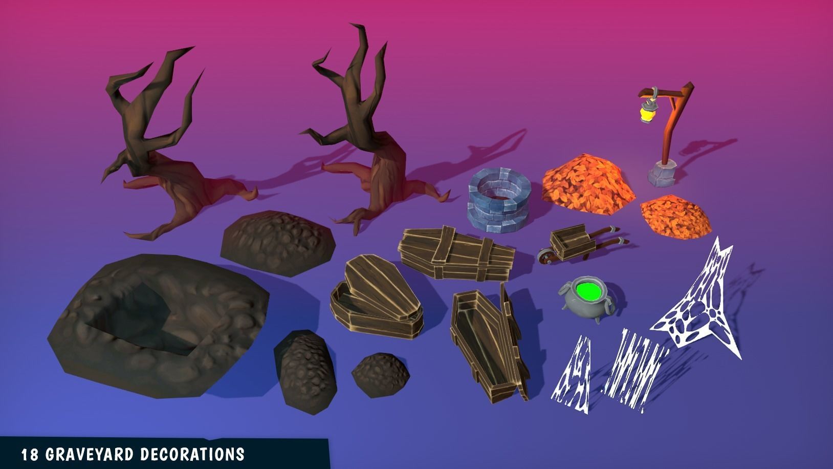 FANTASTIC - Halloween Pack Low-poly 3D model_5