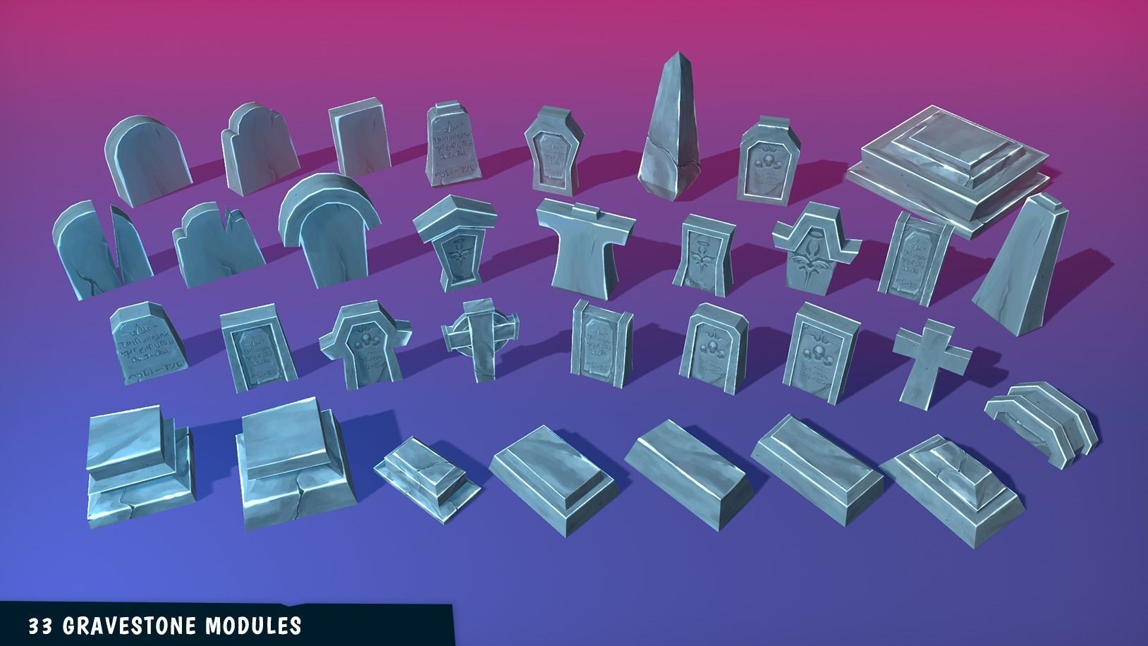 FANTASTIC - Halloween Pack Low-poly 3D model_4