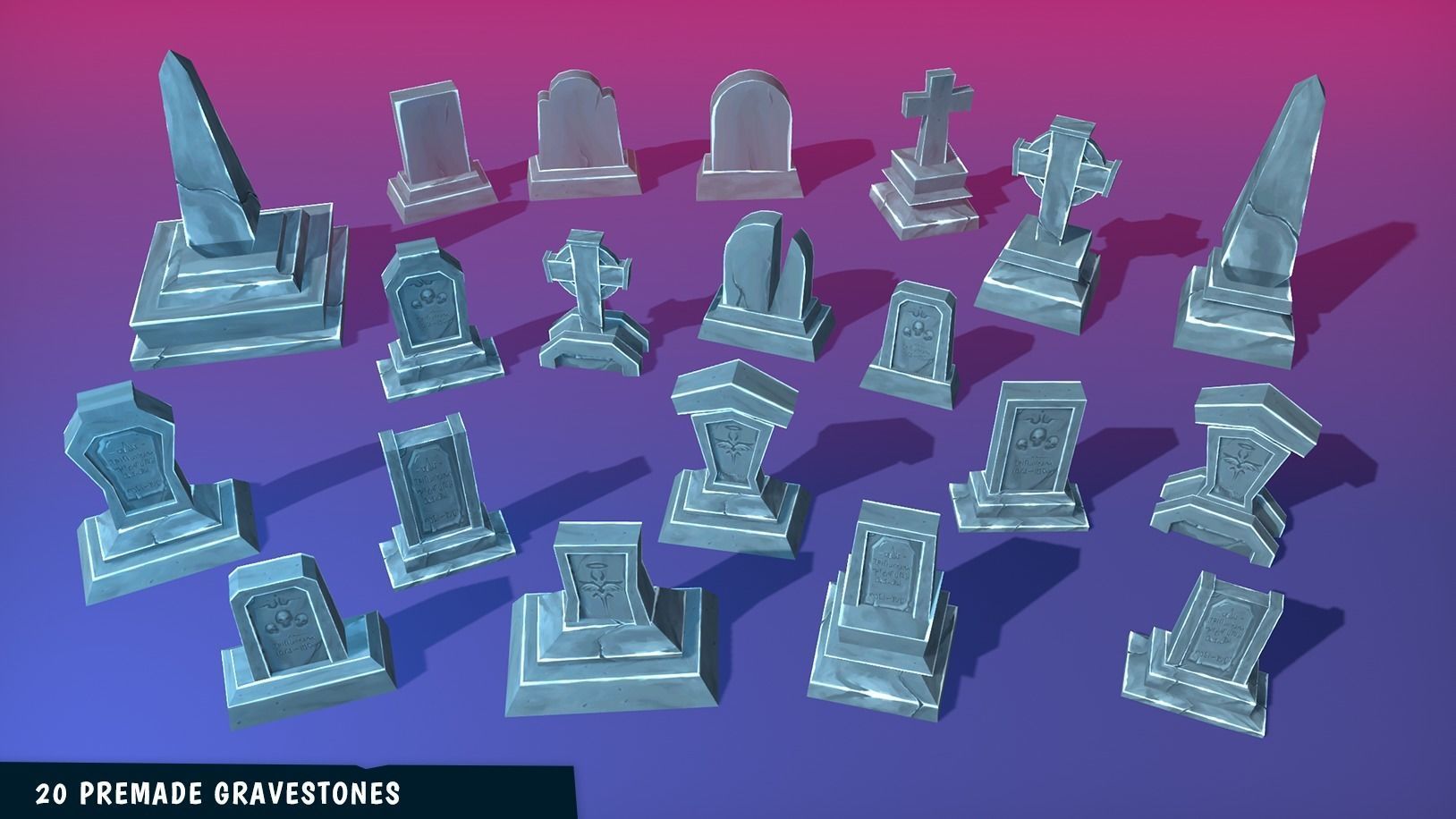FANTASTIC - Halloween Pack Low-poly 3D model_3