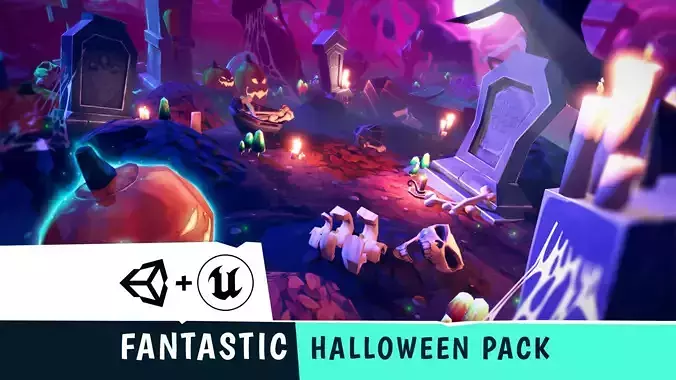 FANTASTIC - Halloween Pack Low-poly 3D model