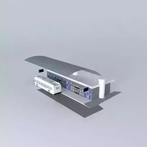 BRT Terminal Free 3D model