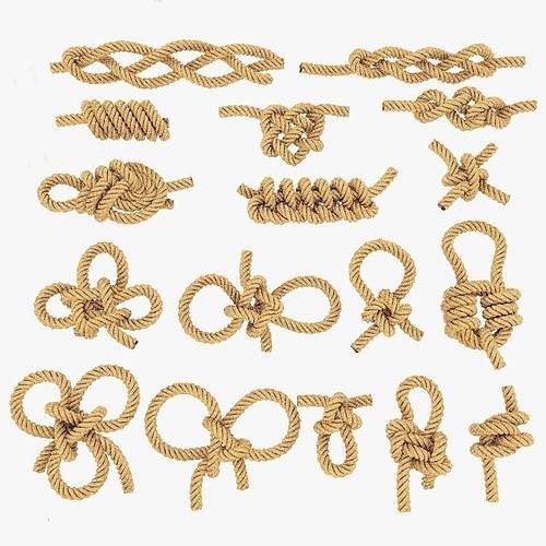 rope knot bundle Low-poly 3D model