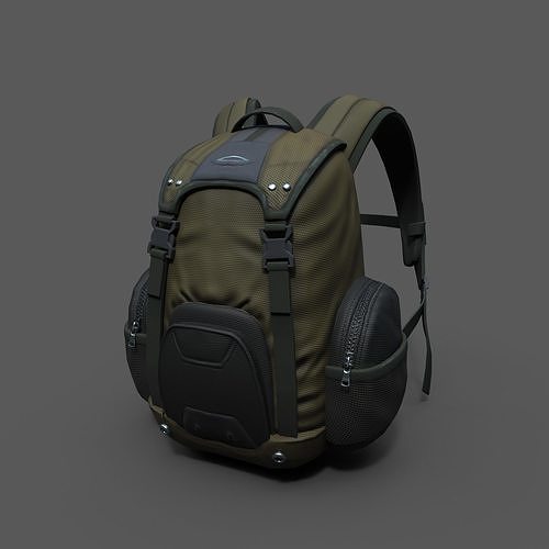 Backpack Camping scifi Generic ver2 Low-poly 3D model