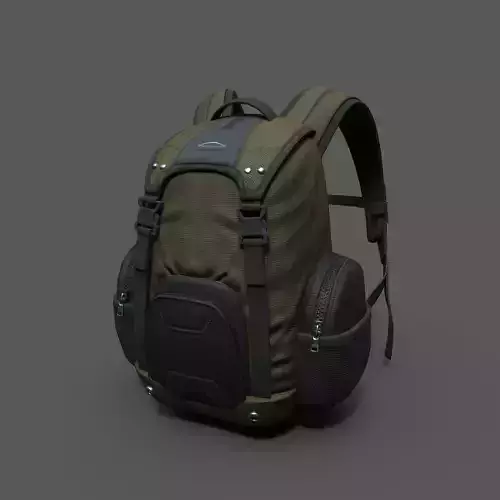 Backpack Camping scifi Generic ver2 Low-poly 3D model