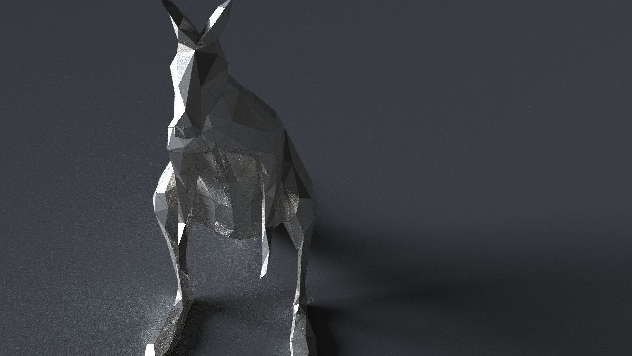 kangaroo low-poly 3D printer model Low-poly 3D model_10