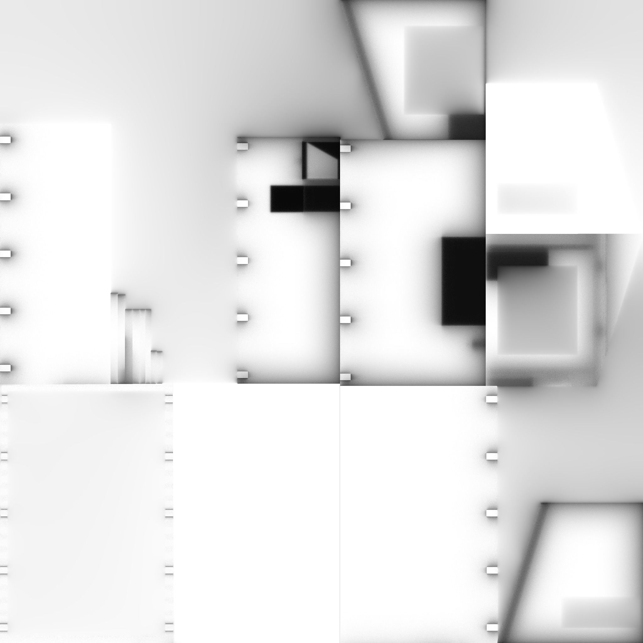 Old modular beach bar Low-poly 3D model_15